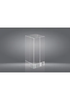 Trofeo cristal prisma rectangular