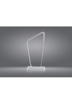 Trofeo cristal forma pico base cristal