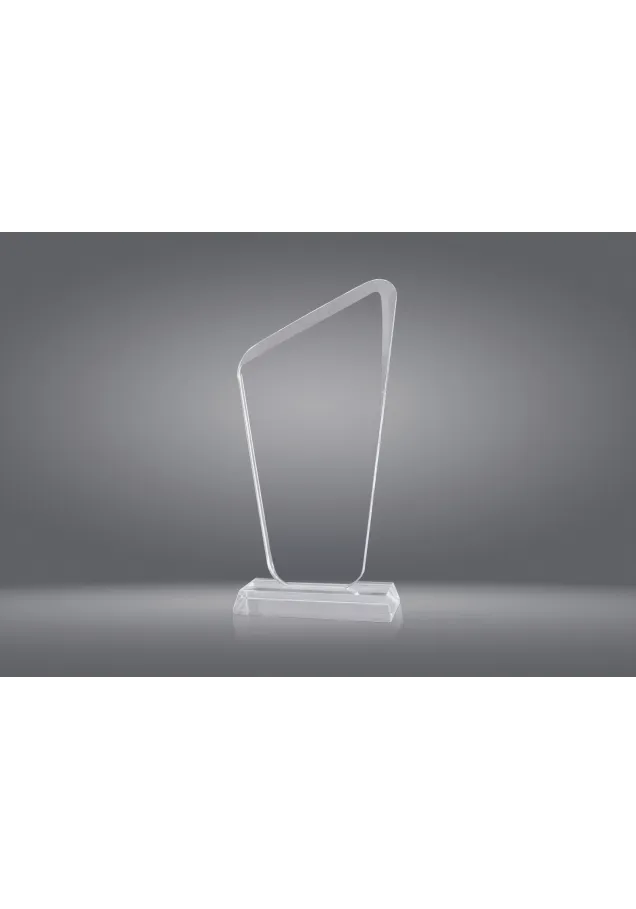 Trofeo cristal forma pico base cristal