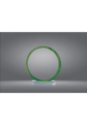 Trofeo cristal circular