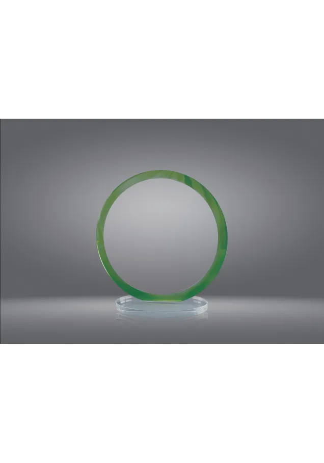 Trofeo cristal circular