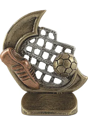 Trofeo deportivo en resina fútbol