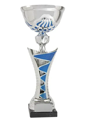 Trofeo copa balón azul laurel 