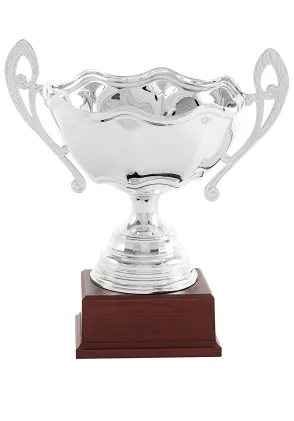 Trofeo copa clásica plateada asas