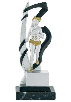 Trofeo figura cross femenino diseño