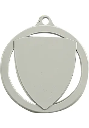 Medalla Blanca Escudo Especial Marcado color 60 mm