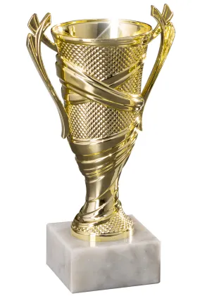 Copa con asas dorada