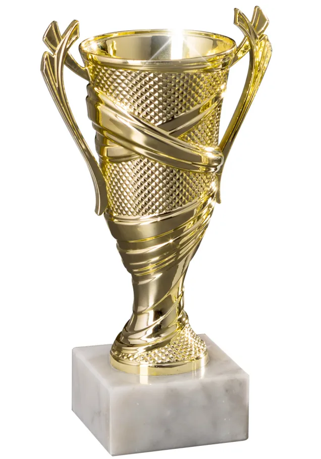 Copa con asas dorada