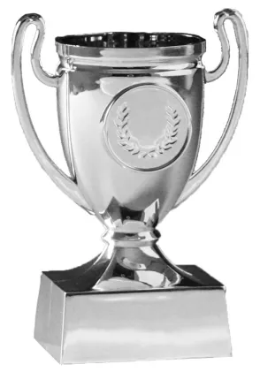 Mini trofeo plata para niños y fiestas