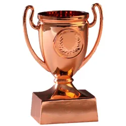 Mini trofeo bronce para niños y fiestas