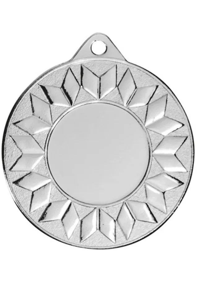 Medalla Dorada de Premiación con Diseño Geométrico