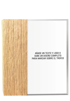 Trofeo Personalizable de Acrílico y Madera – Diseño Exclusivo y Elegante