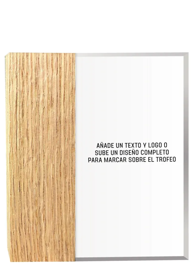 Trofeo Personalizable de Acrílico y Madera – Diseño Exclusivo y Elegante