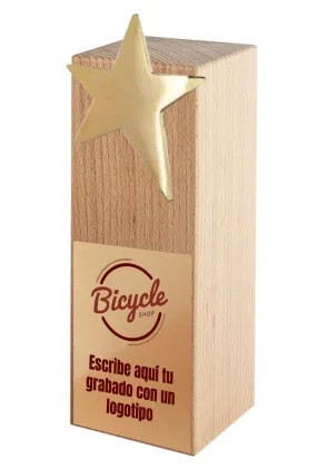 Trofeo taco de madera