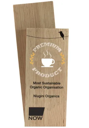 Trofeo de Madera Sostenible – Premio Personalizable para Empresas y Organizaciones