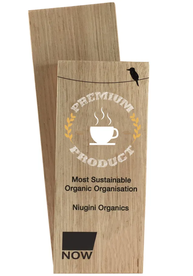 Trofeo de Madera Sostenible – Premio Personalizable para Empresas y Organizaciones