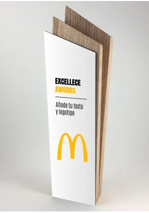 Trofeo de Madera y Acrílico Personalizable – Reconocimiento Exclusivo y Elegante
