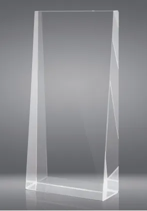 Trofeo de Cristal en Forma de Cuña