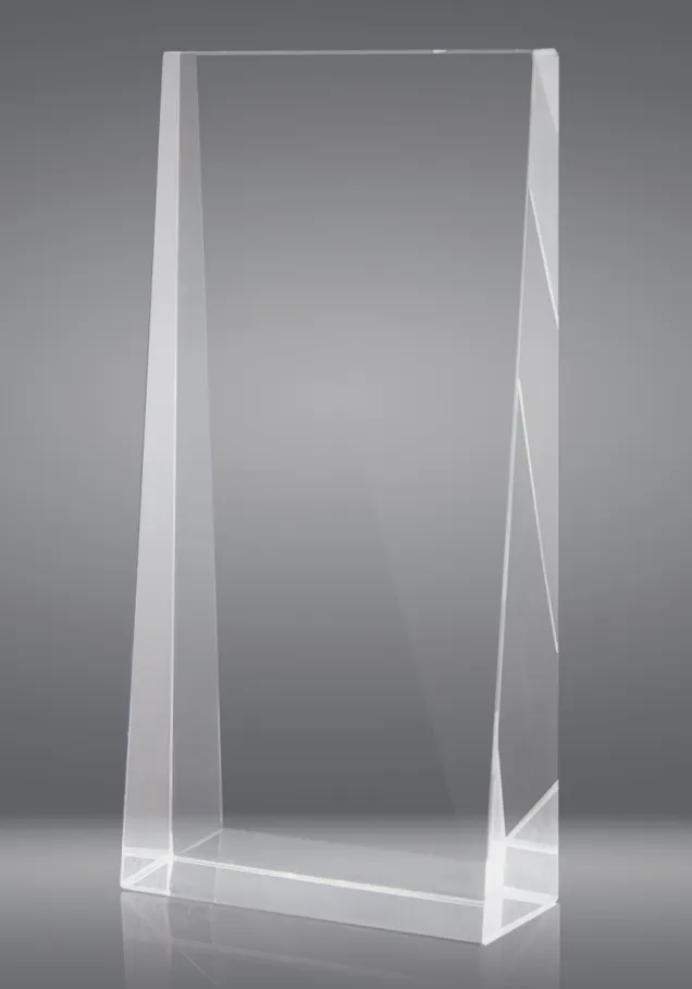 Trofeo de Cristal en Forma de Cuña