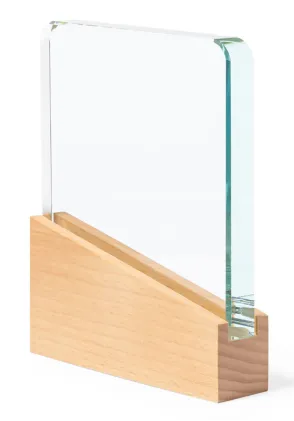 Trofeo de Cristal con Base de Madera – Elegancia y Sostenibilidad 🏆🌿