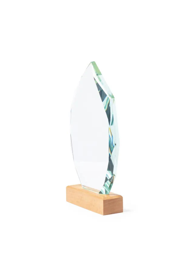 Trofeo de Cristal con Base de Madera – Diseño Exclusivo y Personalizable 🏆✨