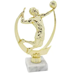 Trofeo de Voleibol Dorado con Base Negra – Premio Deportivo de Alta Calidad 🏆🏐