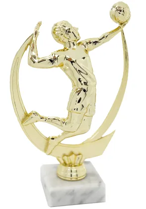 Trofeo de Voleibol Dorado con Base Negra – Premio Deportivo de Alta Calidad 🏆🏐