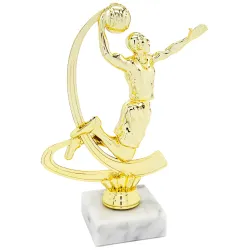 Trofeo de Baloncesto Dorado con Base de Mármol – Premio Elegante y Exclusivo 🏆🏐