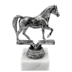 Trofeo de Equitación en Plata con Base de Mármol – Elegancia y Pasión por los Caballos 🏆🐎