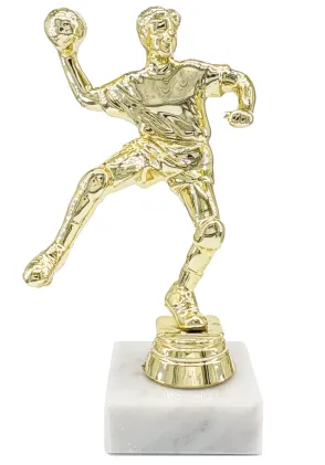 Trofeo de Balonmano Dorado con Base de Mármol – Premio para Campeones y Equipos 🤾‍♂️🏆
