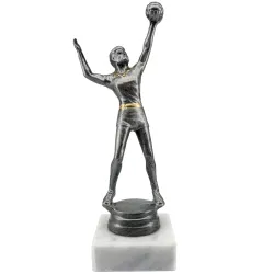 Trofeo de Voleibol Masculino con Base de Mármol – Premio Elegante para Competencias y Torneos 🏐🏆