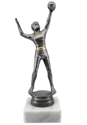 Trofeo de Voleibol Masculino con Base de Mármol – Premio Elegante para Competencias y Torneos 🏐🏆