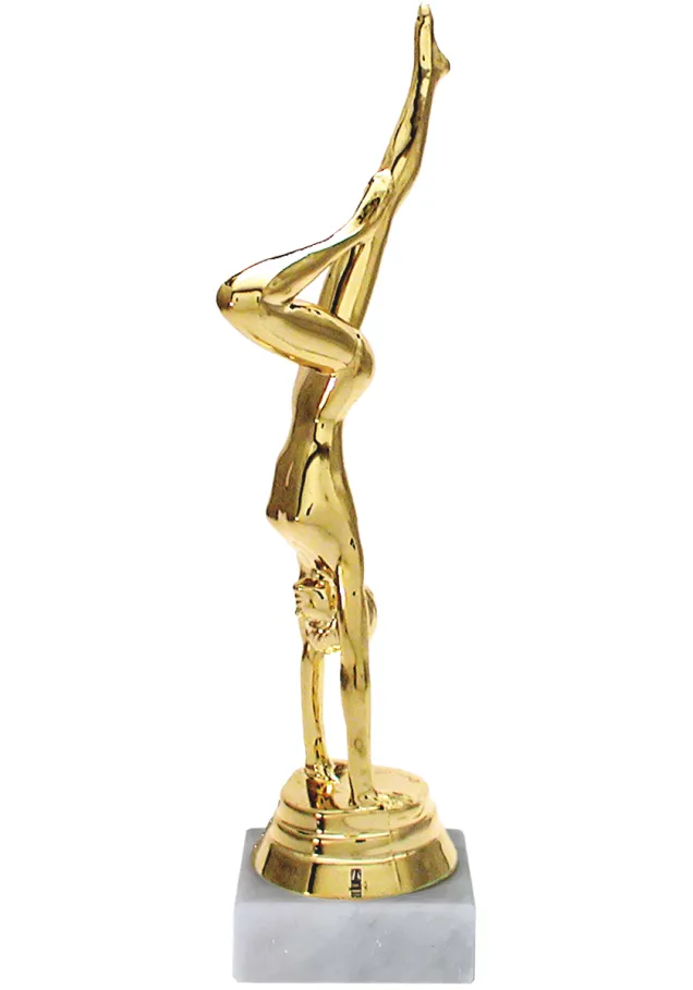 Trofeo de Gimnasia Rítmica con Acabado Dorado y Base de Mármol – Premio para Competencias y Eventos Deportivos 🤸‍♀️🏆