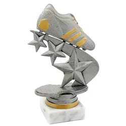 Trofeo de Fútbol con Diseño de Zapatilla y Estrellas – Premio Deportivo con Base de Mármol 🏃‍♂️🏆