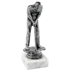 Trofeo de Golf Masculino Plateado con Base de Mármol – Premio para Torneos y Campeones ⛳🏆