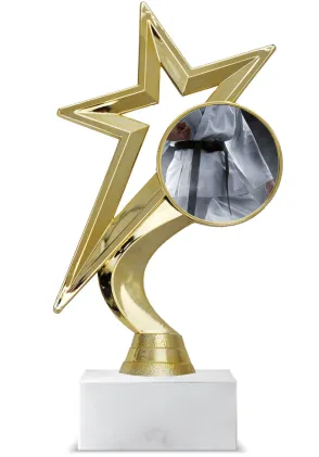 Trofeo de Karate Deportivo en Oro con Base de Mármol – Premio Personalizable 🏆