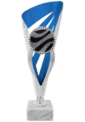 Copa alta para premios azul
