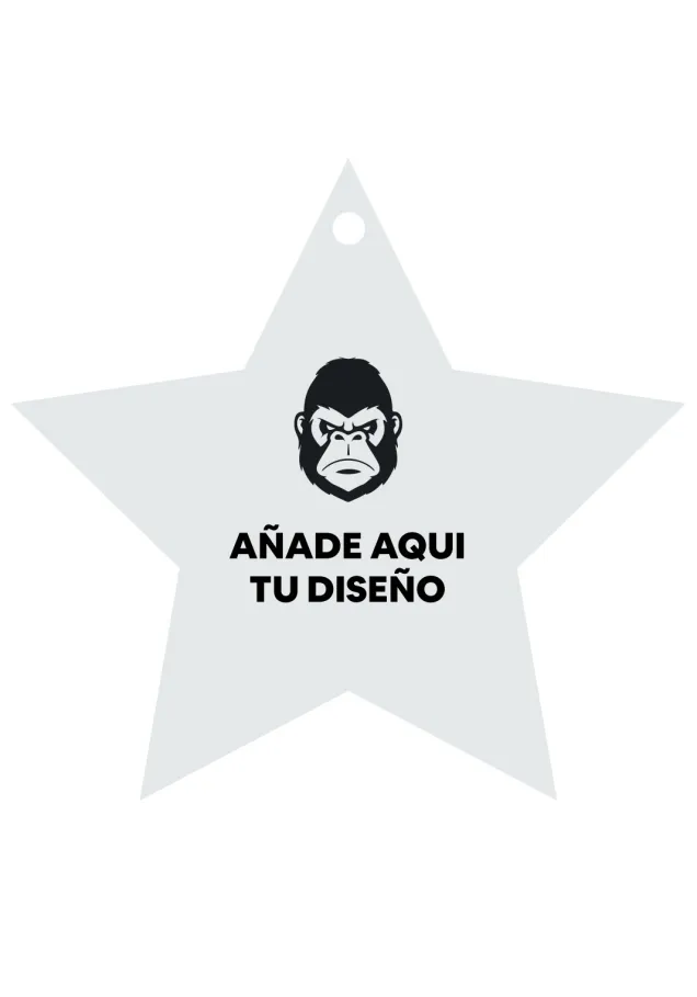 Medalla metacrilato con forma de estrella