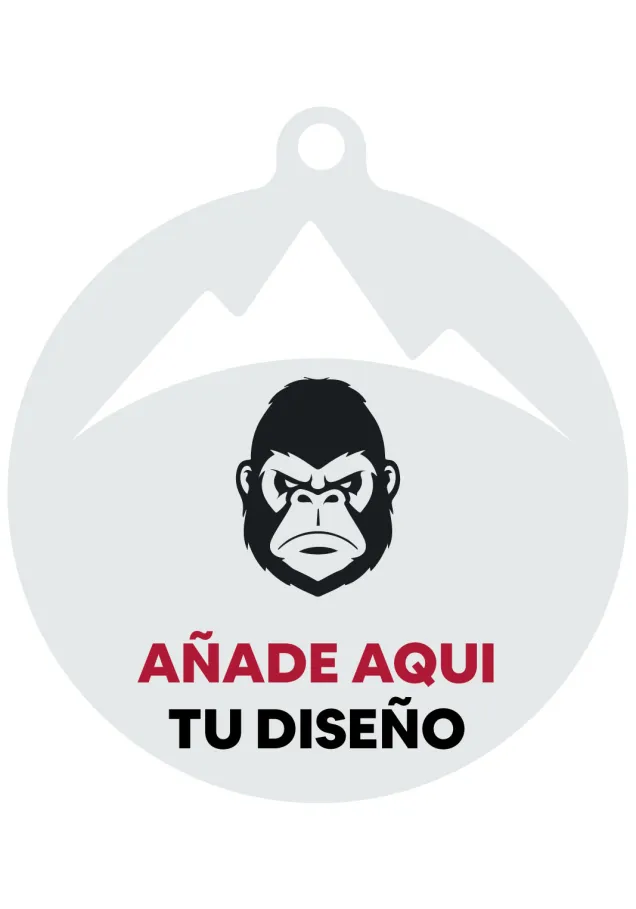 Medalla metacrilato calada montañas